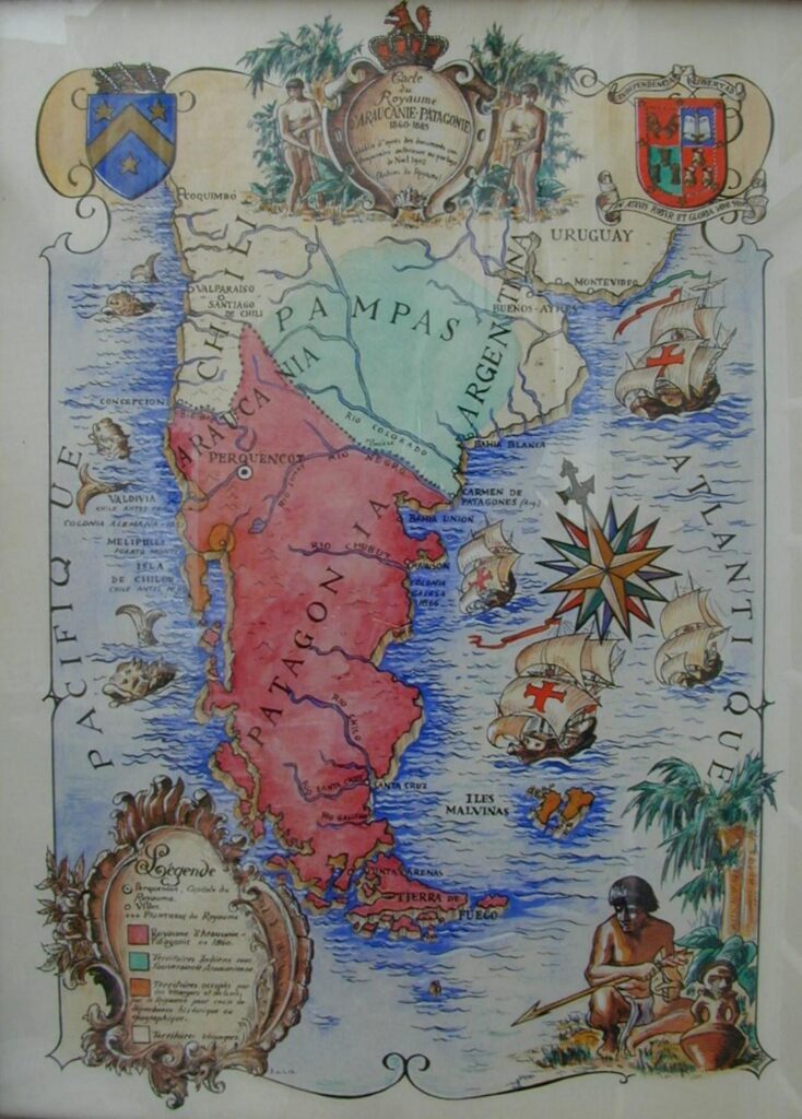 Gebiet des Königreichs Araukanien und Patagonien